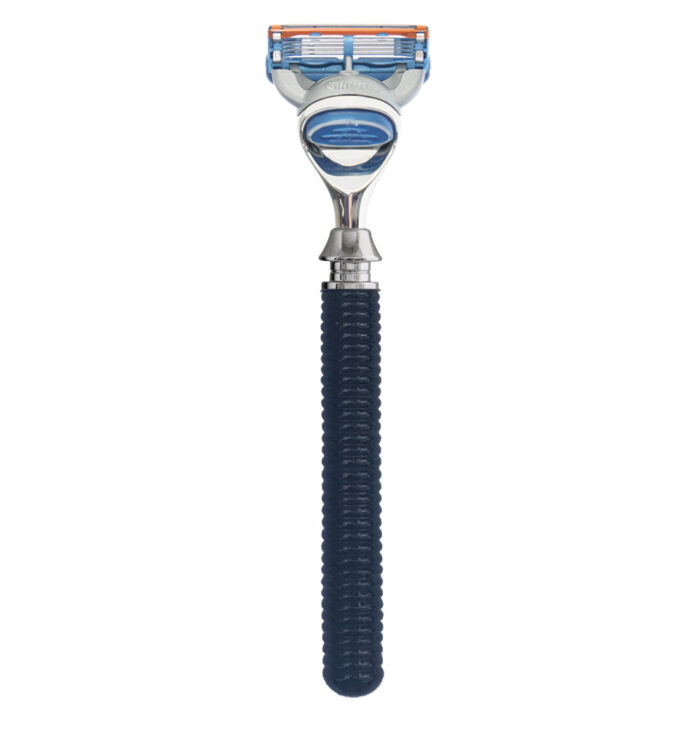 5-blades-razor-black-ribbed fits gillette fusion blade