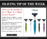 eshave shaving tips 3 blade razor vs 5 blade tip