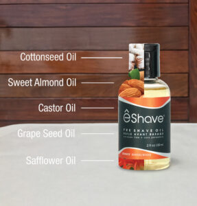 eshave pre shave oil orange sandalwood ingredients