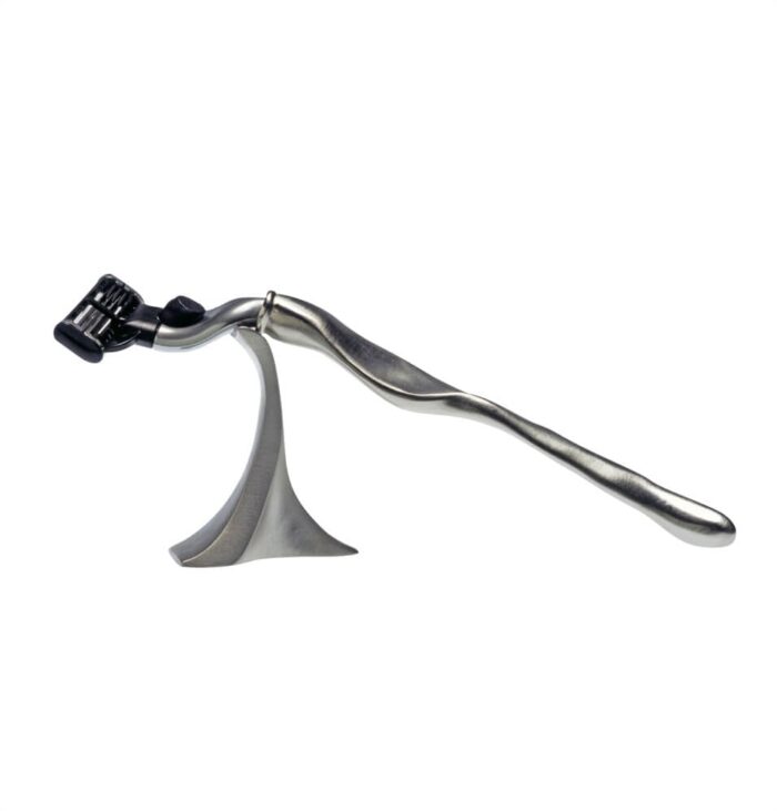 rising_star_nickel plated 3 blades razor with stand.j